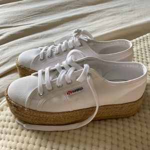 Superga chunky espadrille platform shoes